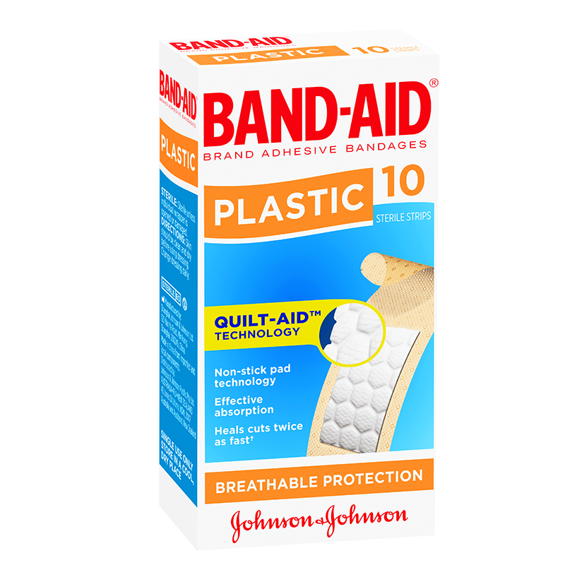 Plastic Adhesive Strips 10’s | BAND-AID® Brand Adhesive Bandages